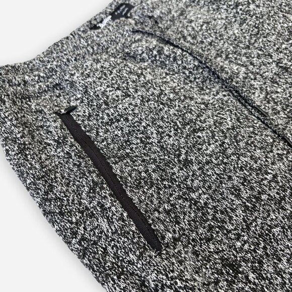 Brooklyn Cloth Men’s Fleece Jogger Sweatpants Black/White Zip Pockets Size L - Picture 2 of 13